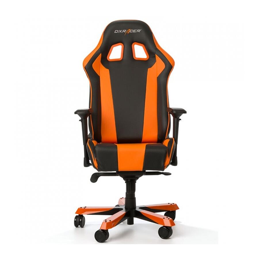 Игровое кресло DXRacer King OH/KS06/NO, черный/оранжевый, искусственная кожа - фото 2