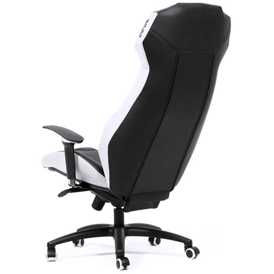 Игровое кресло WARP ZE Black/White, искусственная кожа, черный/белый - фото 5