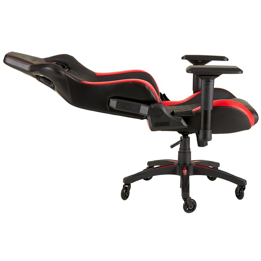 Игровое кресло Corsair T1 Race 2018 Red, искусственная кожа, черный/красный - фото 10