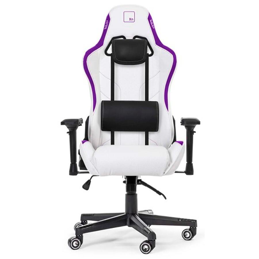 Игровое кресло WARP XN White/Purple, искусственная кожа, белый/фиолетовый - фото 2