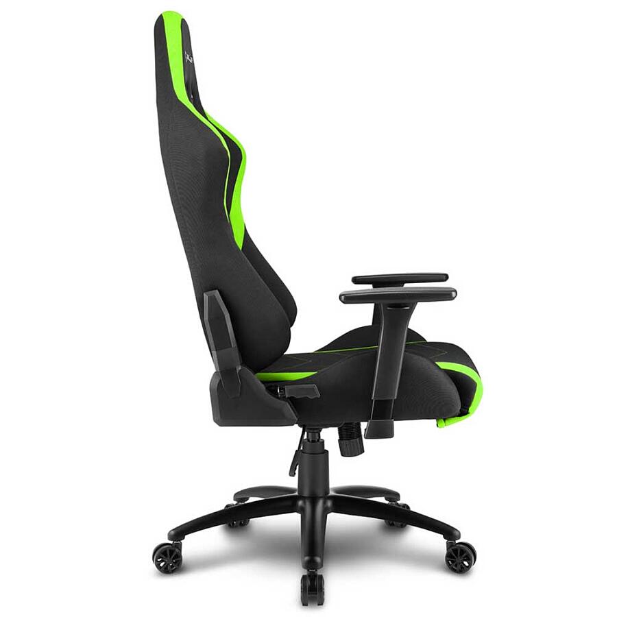 Игровое кресло Sharkoon Shark SKILLER SGS2 Green, ткань, черный/зеленый - фото 4