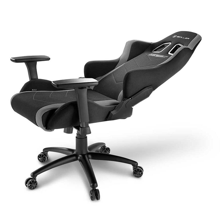 Игровое кресло Sharkoon Shark SKILLER SGS2 Grey, ткань, черный/серый - фото 5