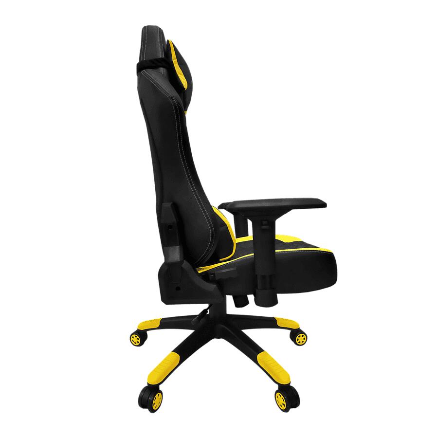 Игровое кресло Red Square Lux Yellow, искусственная кожа, черный/желтый - фото 3