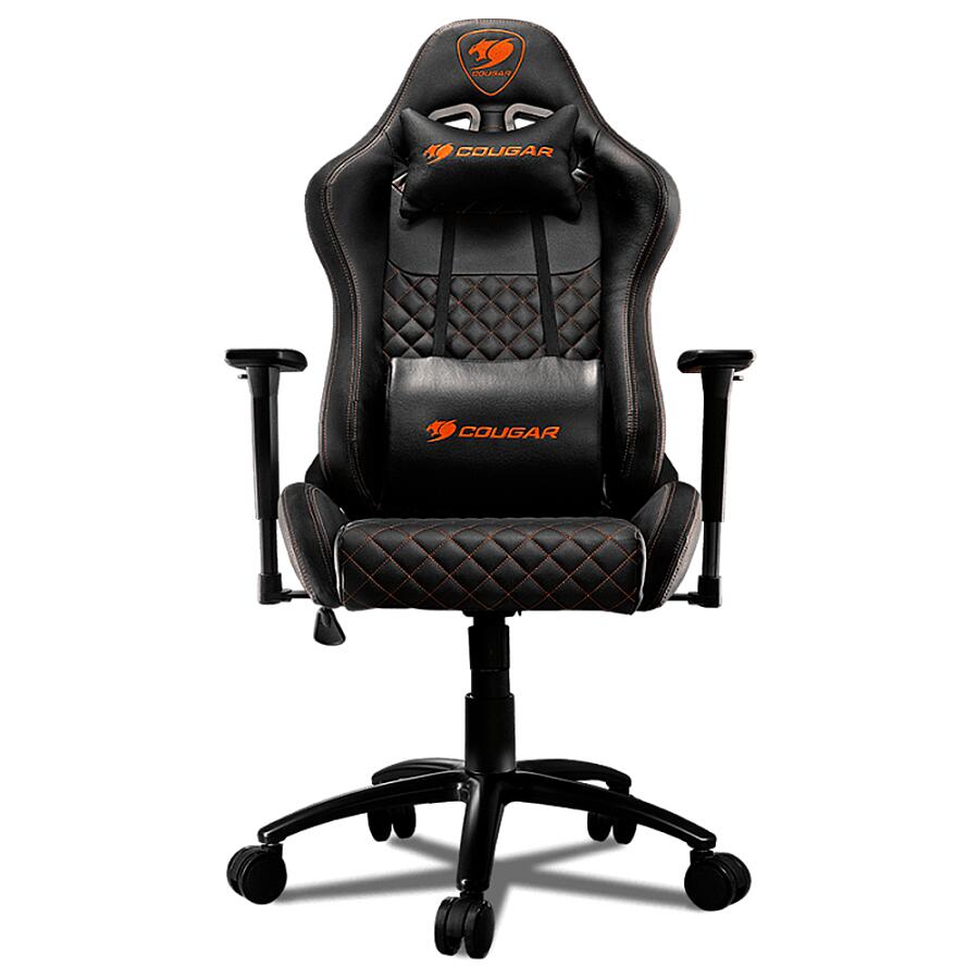 Игровое кресло COUGAR Rampart Black, искусственная кожа, черный - фото 1