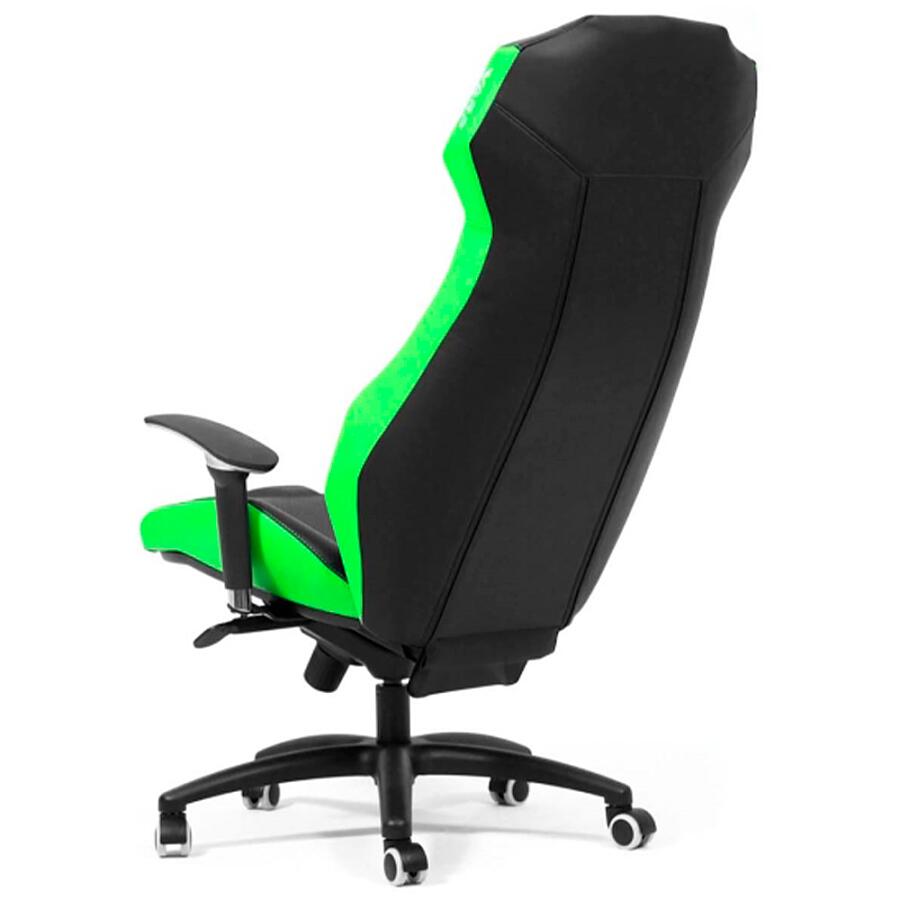Игровое кресло WARP ZE Black/Green, искусственная кожа, черный/зеленый - фото 5
