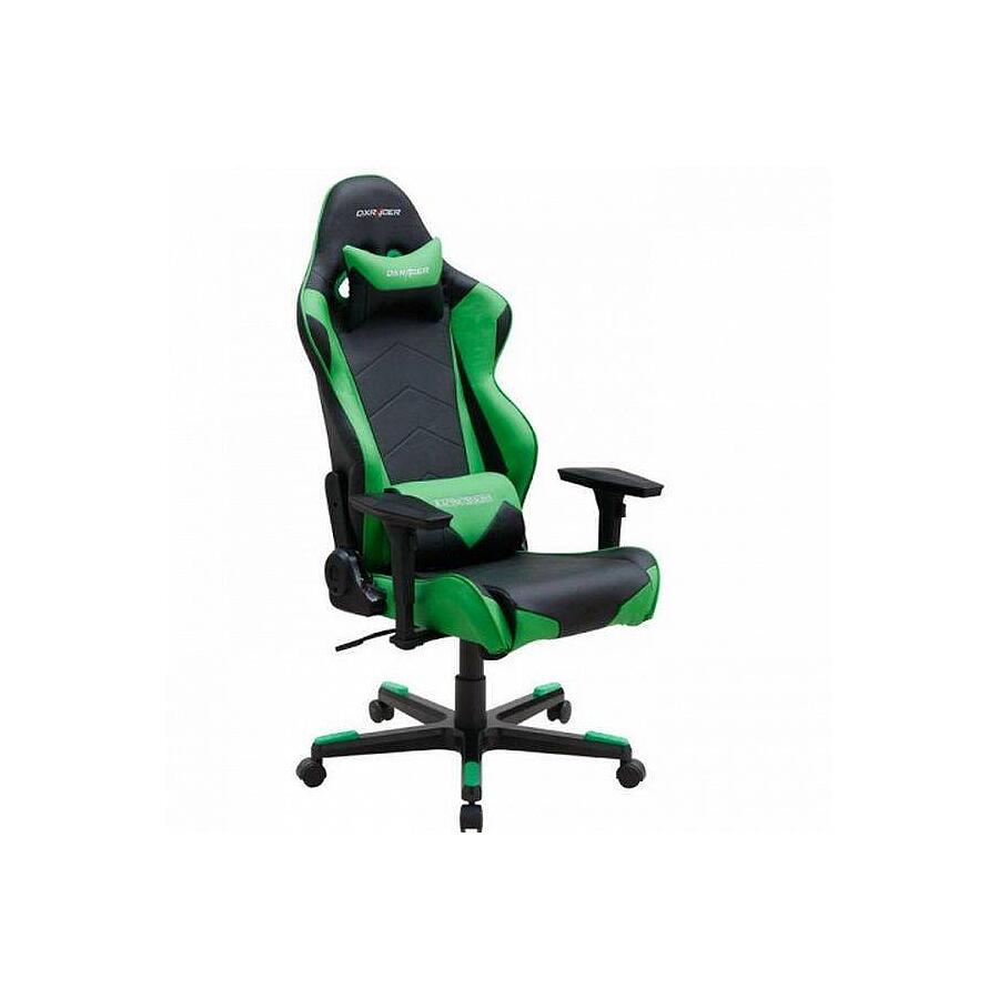 Игровое кресло DXRacer Racing OH/RF0/NE, черный/зеленый, Экокожа - фото 5