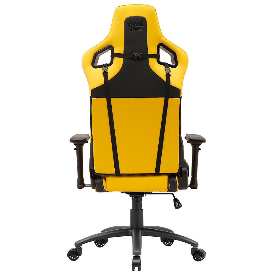 Игровое кресло VMMGame Maroon Yellow, искусственная кожа, желтый - фото 5