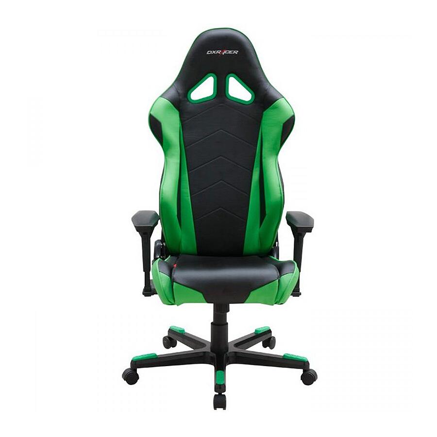 Игровое кресло DXRacer Racing OH/RE0/NE, черный/зеленый, искусственная кожа - фото 2