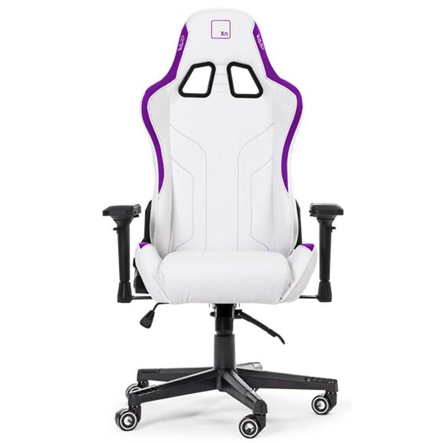 Игровое кресло WARP XN White/Purple, искусственная кожа, белый/фиолетовый - фото 3