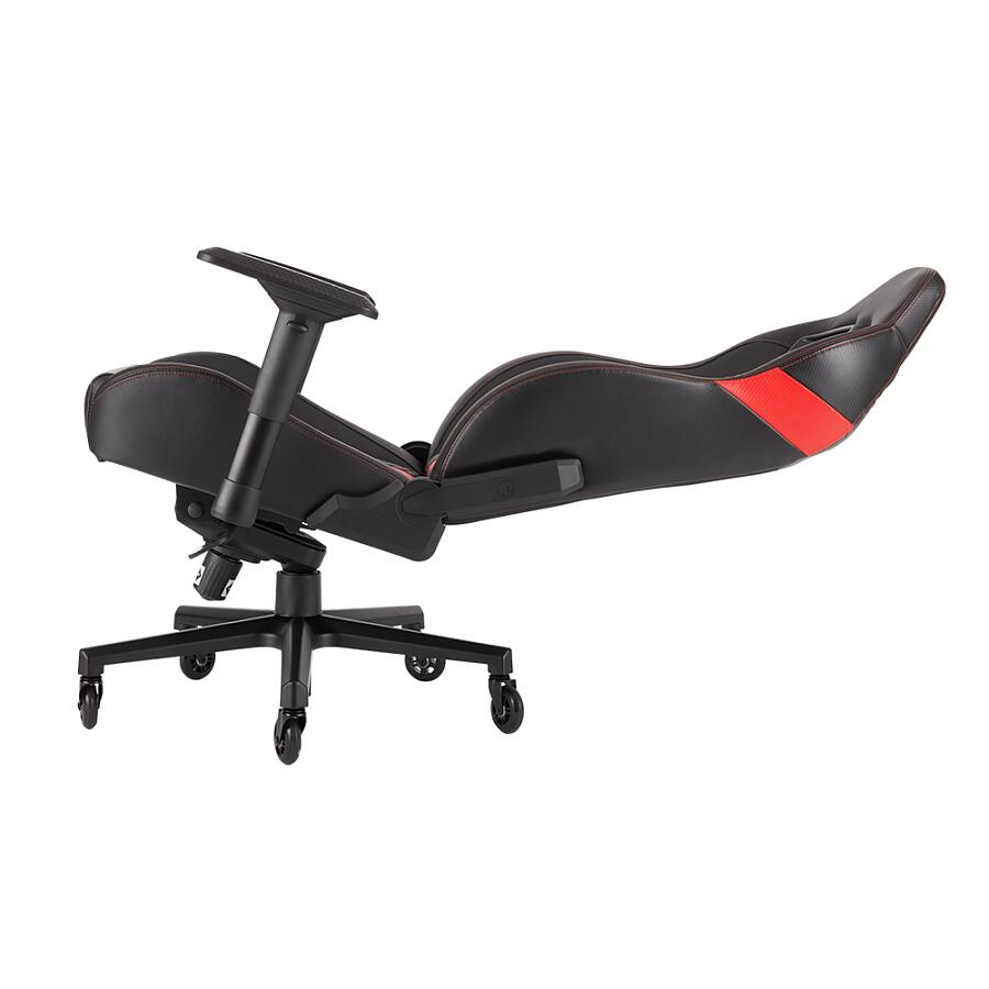 Игровое кресло Corsair T2 Road Warrior Red, искусственная кожа, черный/красный - фото 9