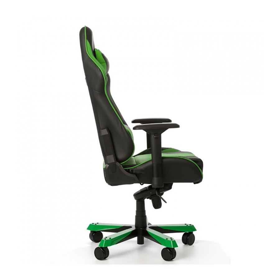 Игровое кресло DXRacer King OH/KS06/NE, черный/зеленый, искусственная кожа - фото 4