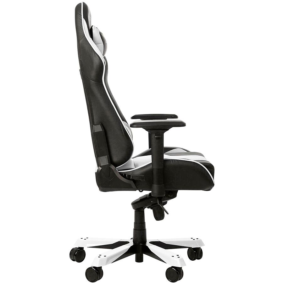 Игровое кресло DXRacer King OH/KS06/NW, черный/белый, искусственная кожа - фото 4