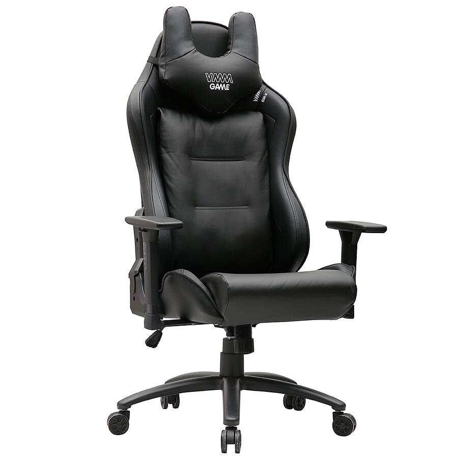 Игровое кресло VMMGame Meka Black, искусственная кожа, черный - фото 1