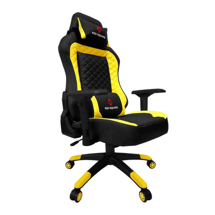 Игровое кресло Red Square Lux Yellow, искусственная кожа, черный/желтый - фото 2