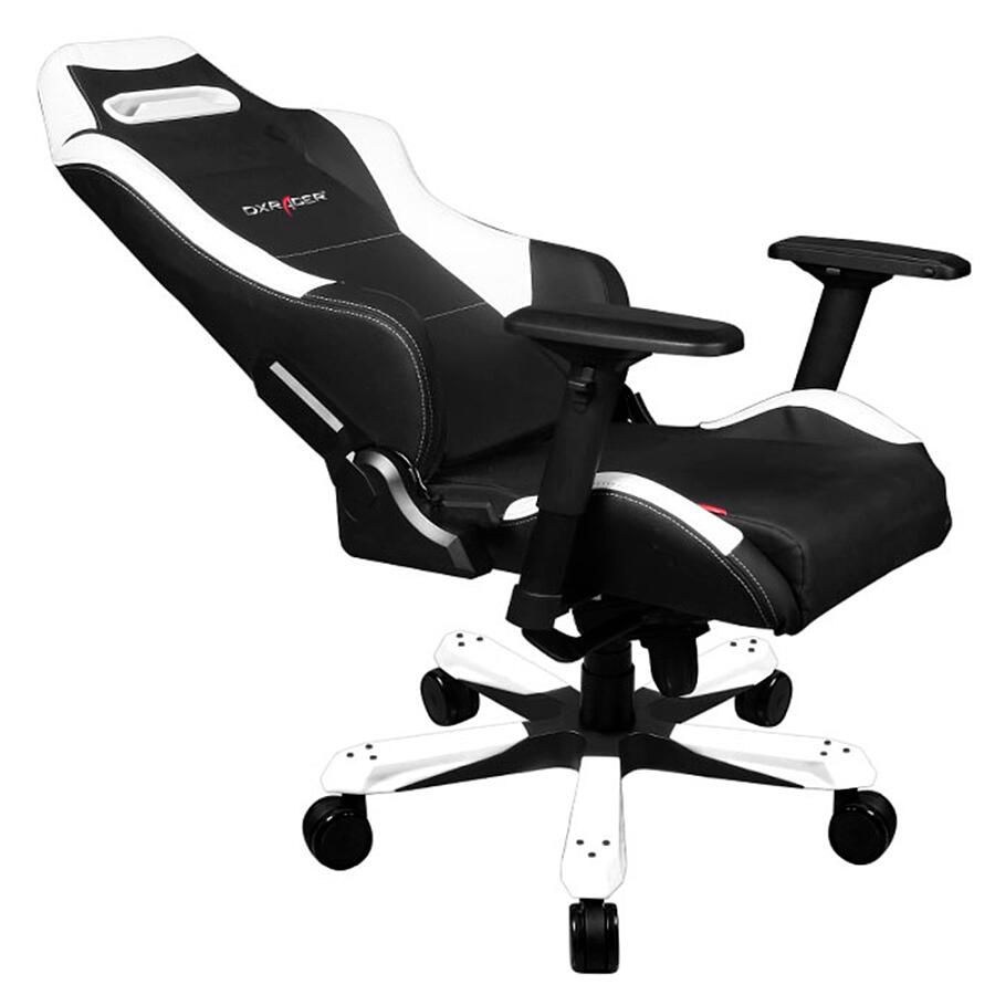 Игровое кресло DXRacer Iron OH/IS11/NW, черный/белый,экокожа - фото 3