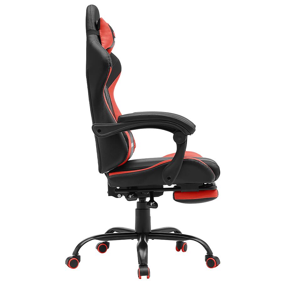 Игровое кресло VMMGame Throne Red, искусственная кожа, черный/красный - фото 3
