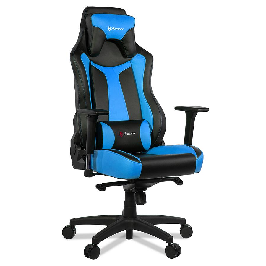 Игровое кресло Arozzi Vernazza Blue, искусственная кожа, черный/синий - фото 2