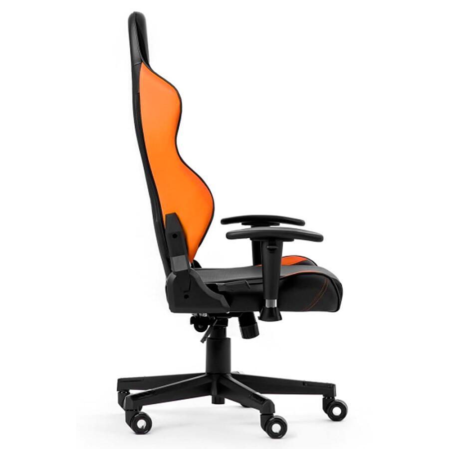 Игровое кресло WARP SG Black/Orange, искусственная кожа, черный/оранжевый - фото 4