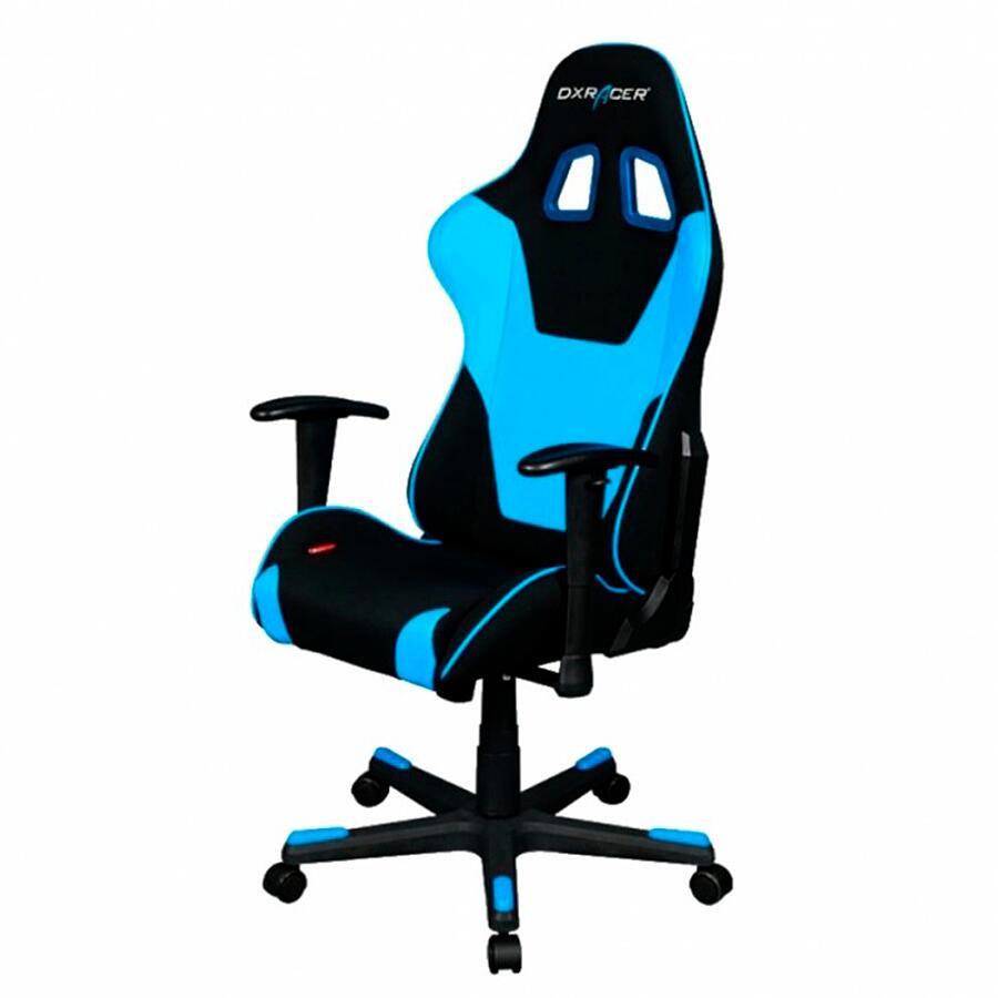 Игровое кресло DXRacer Formula OH/FD101/NB, черный/голубой, ткань/экокожа - фото 2