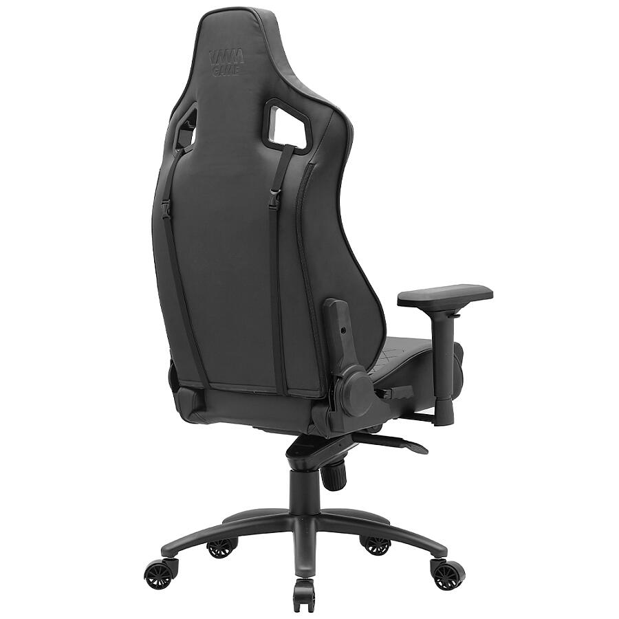 Игровое кресло VMMGame Rich Black, искусственная кожа, черный - фото 4