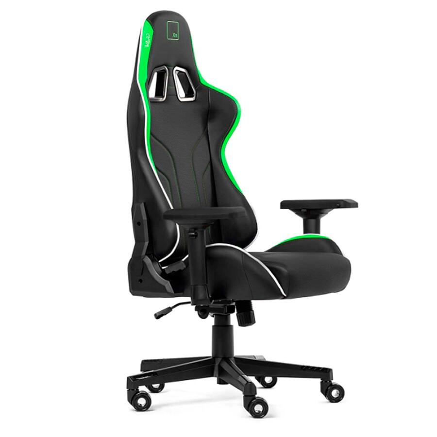 Игровое кресло WARP XN Black/Green, искусственная кожа, черный/зеленый - фото 3