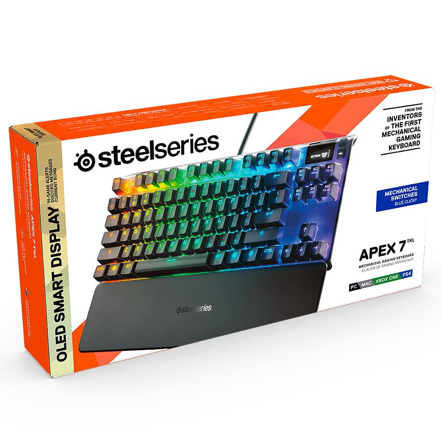 Клавиатура SteelSeries Apex 7 TKL (Blue Switch) - фото 7