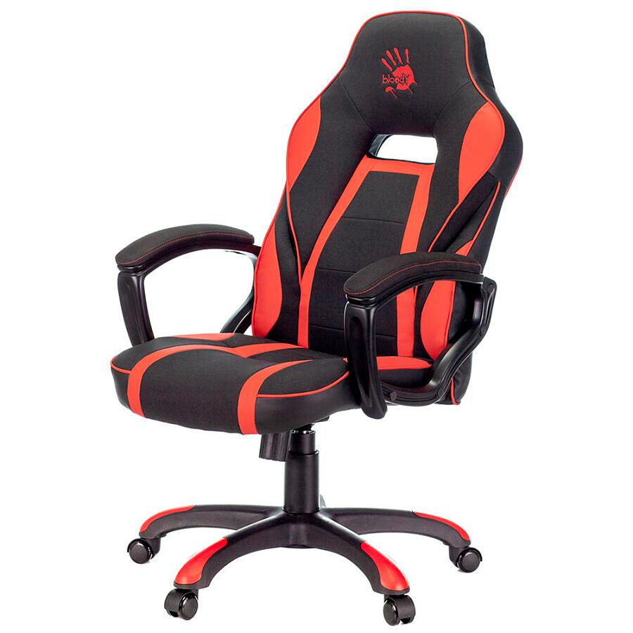 Игровое кресло A4Tech Bloody GC-250, искусственная кожа, черный/красный - фото 3