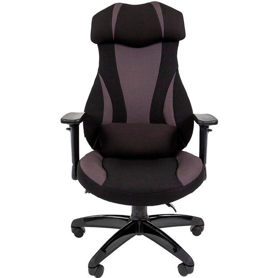 Игровое кресло Chairman Game 14 Black/Grey, ткань, черный/серый - фото 1