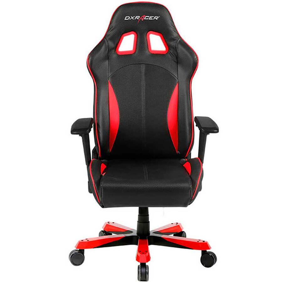 Игровое кресло DXRacer King OH/KS57/NR, черный/красный, искусственная кожа - фото 3