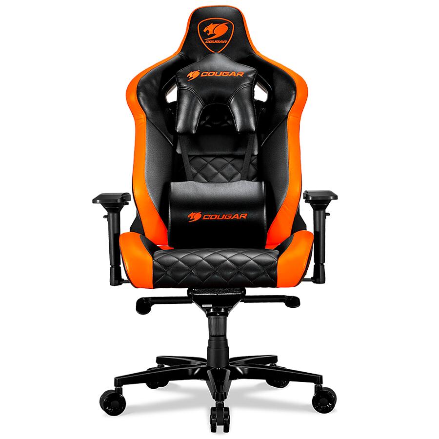 Игровое кресло COUGAR Armor Titan Orange, искусственная кожа, черный/оранжевый - фото 1