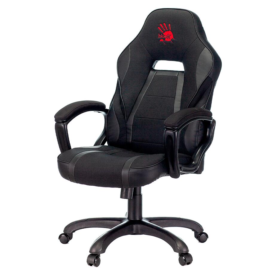Игровое кресло A4Tech Bloody GC-370, искусственная кожа, черный - фото 3