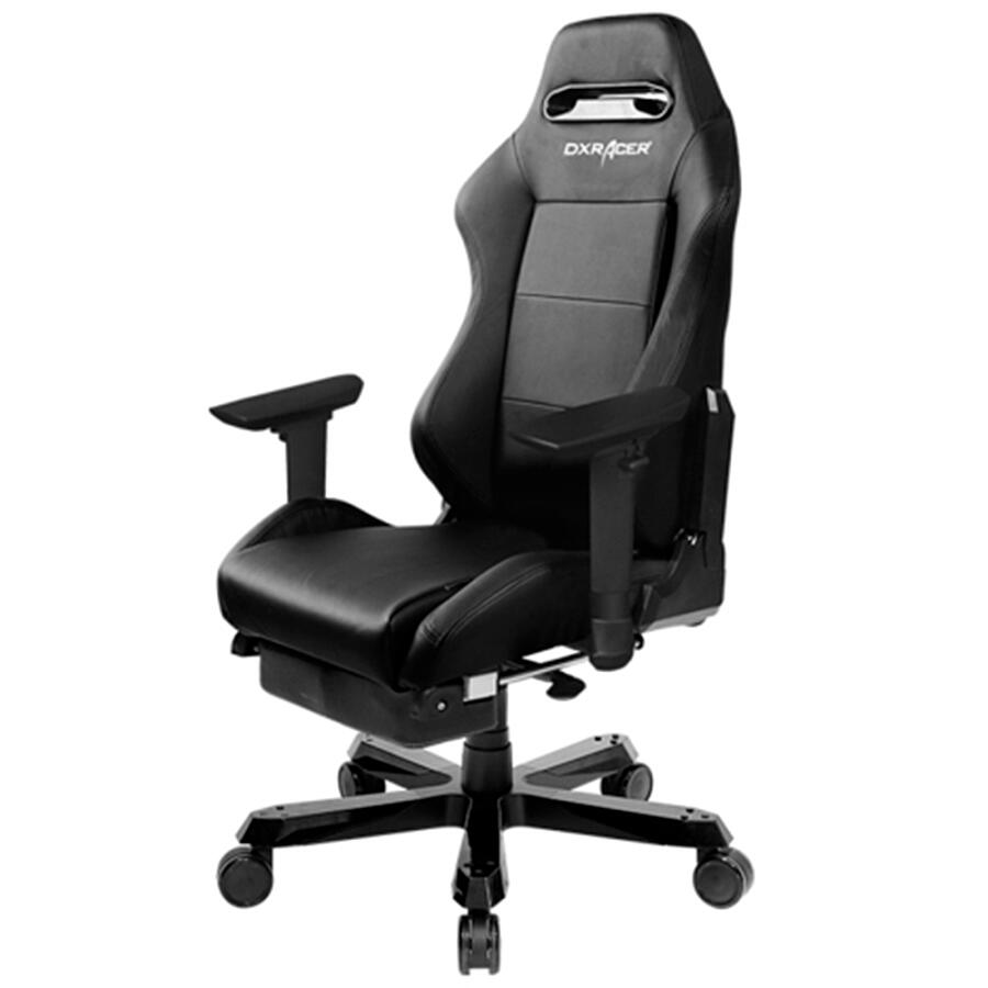 Игровое кресло DXRacer Iron OH/IS03/N/FT, черный, Экокожа - фото 2
