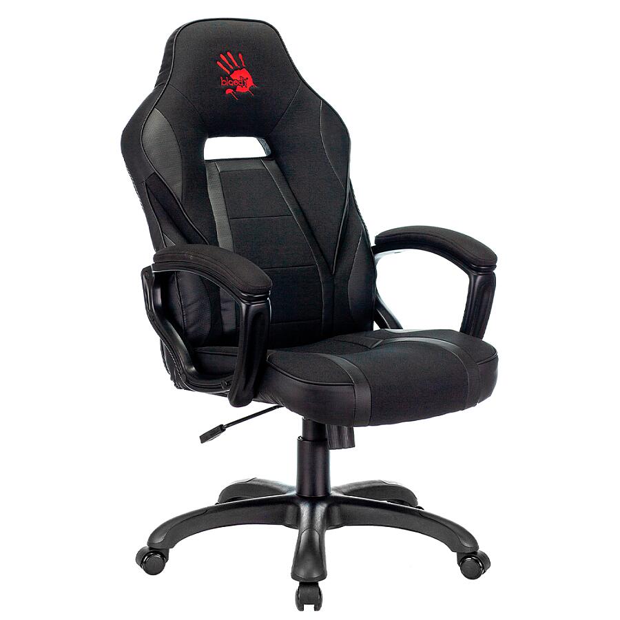 Игровое кресло A4Tech Bloody GC-370, искусственная кожа, черный - фото 1