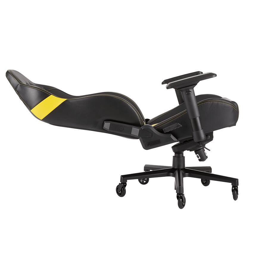 Игровое кресло Corsair T2 Road Warrior Yellow, искусственная кожа, черный/желтый - фото 10