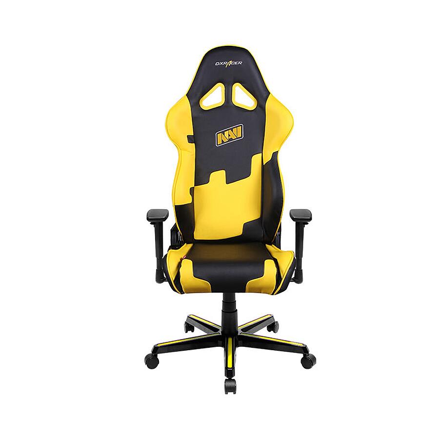 Игровое кресло DXRacer Special Edition OH/RE21/NY/NAVI, черный/желтый, искусственная кожа - фото 7