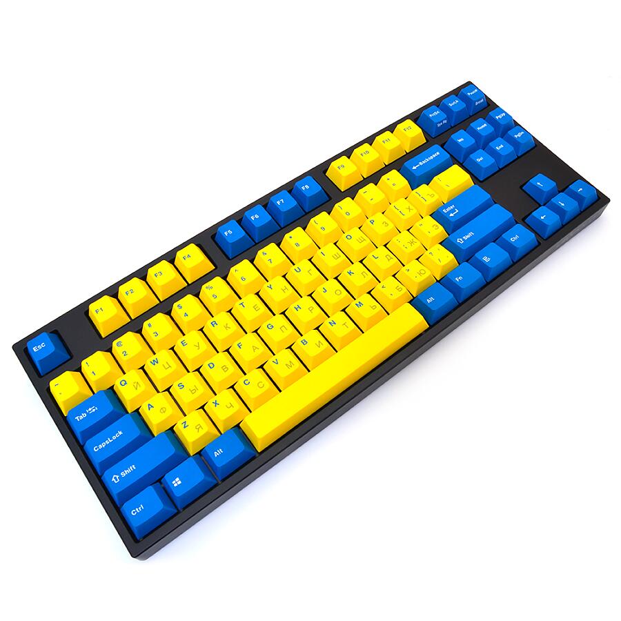 Клавиатура Leopold FC750R PD Yellow/Blue Cherry MX Blue - фото 1