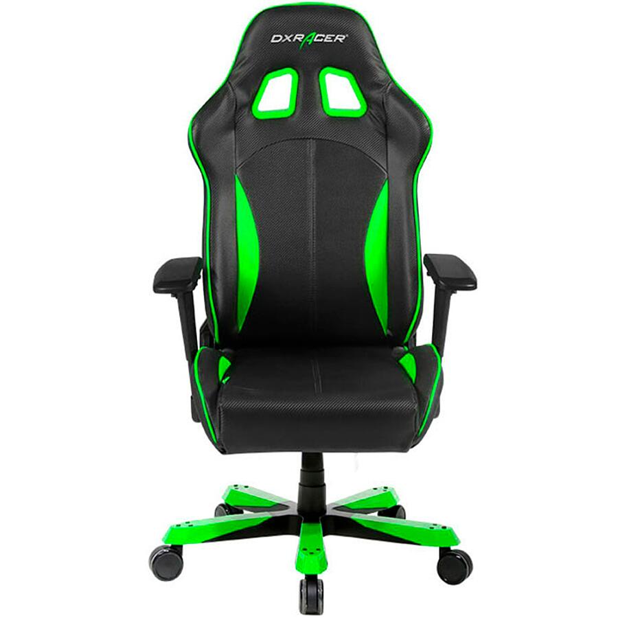 Игровое кресло DXRacer King OH/KS57/NE, черный/зеленый, искусственная кожа - фото 3