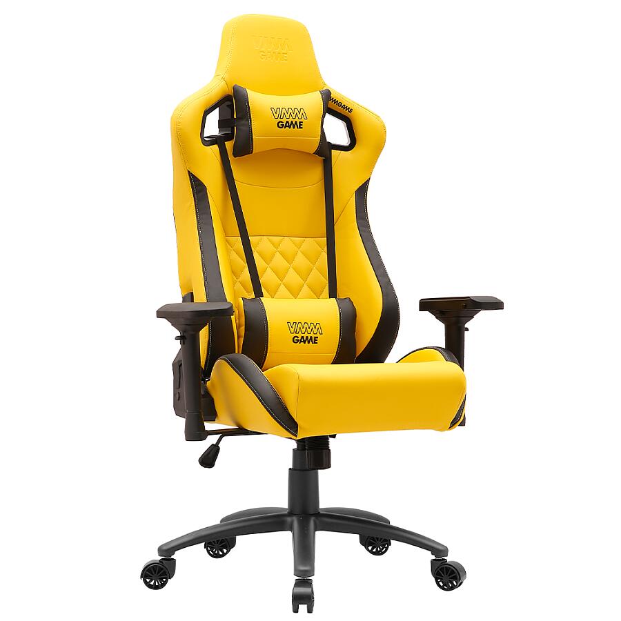 Игровое кресло VMMGame Maroon Yellow, искусственная кожа, желтый - фото 1