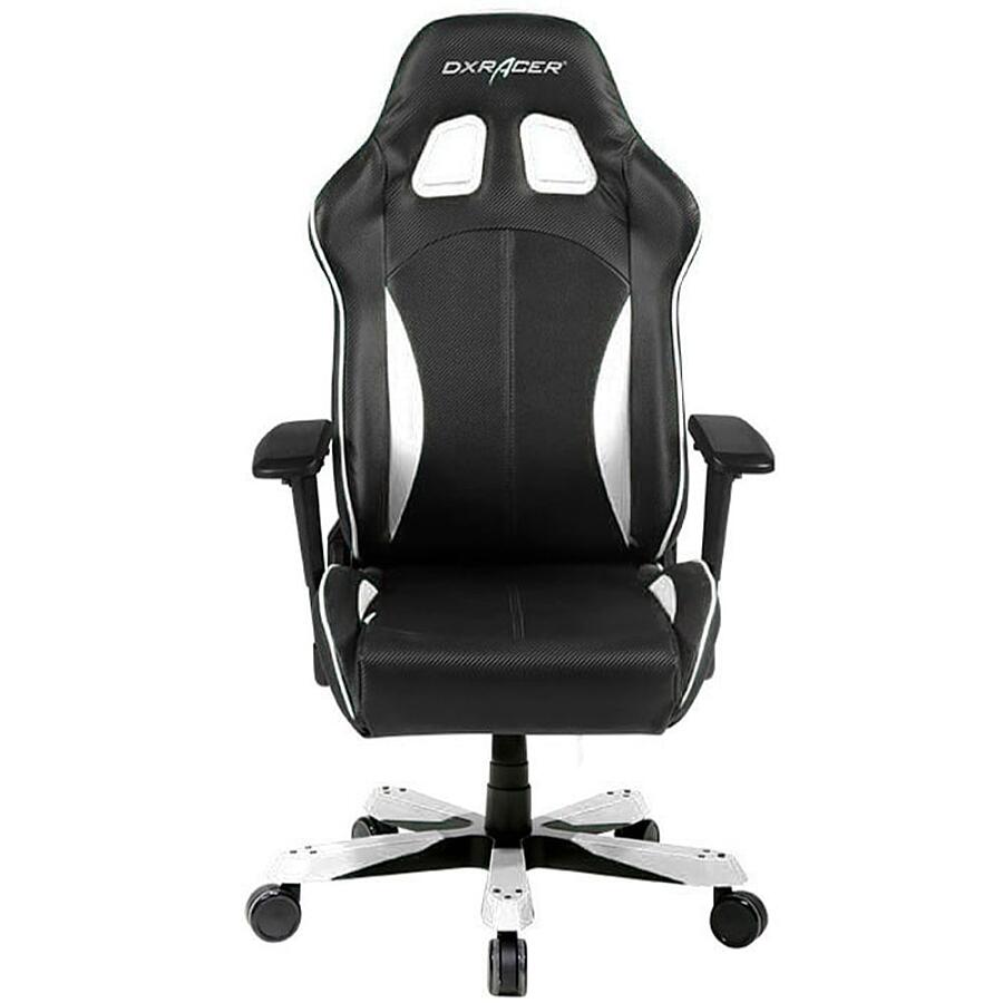 Игровое кресло DXRacer King OH/KS57/NW, черный/белый, искусственная кожа - фото 3