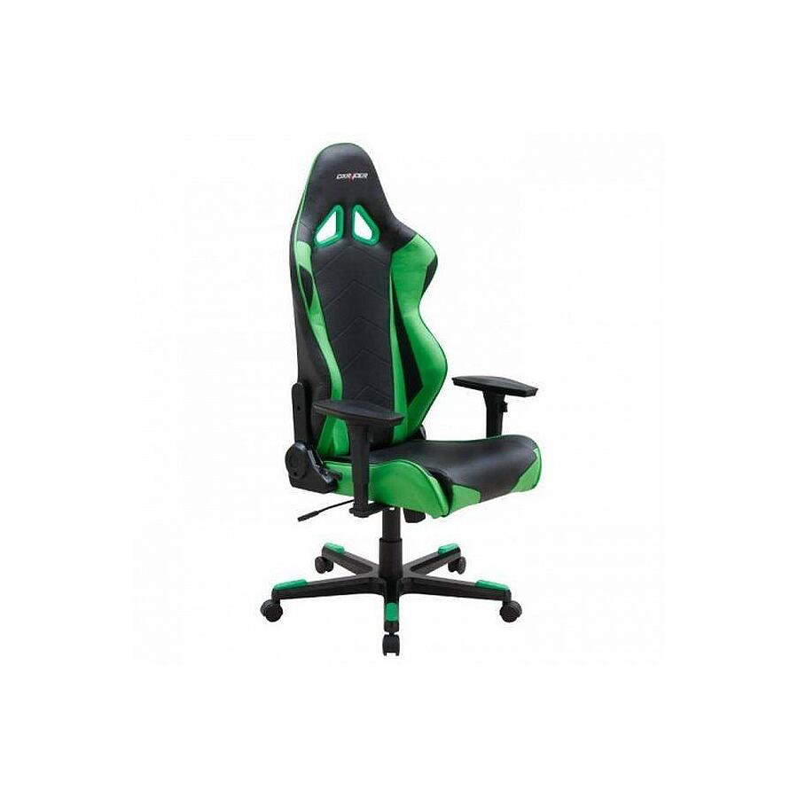 Игровое кресло DXRacer Racing OH/RF0/NE, черный/зеленый, Экокожа - фото 4