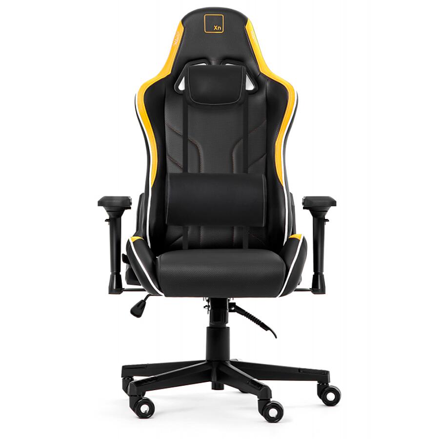 Игровое кресло WARP XN Black/Yellow, искусственная кожа, черный/желтый - фото 2