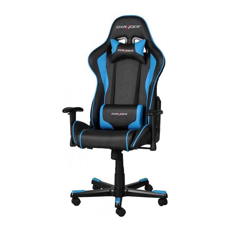 Игровое кресло DXRacer Formula OH/FE08/NB, искусственная кожа, черный, синий - фото 2