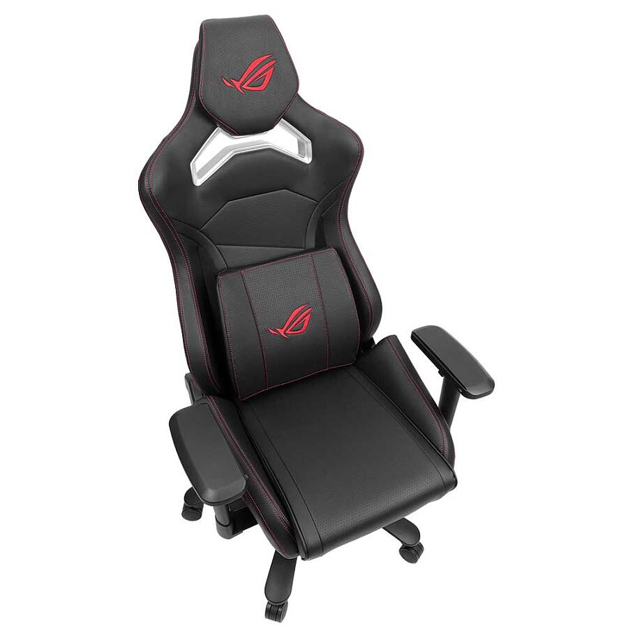 Игровое кресло ASUS ROG Chariot Core, искусственная кожа, черный - фото 7
