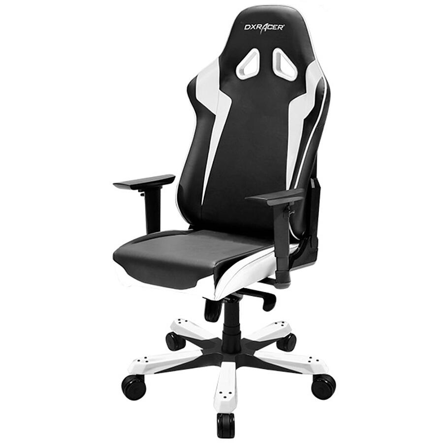 Игровое кресло DXRacer Sentinel OH/SJ00/NW, черный/белый, Экокожа - фото 3