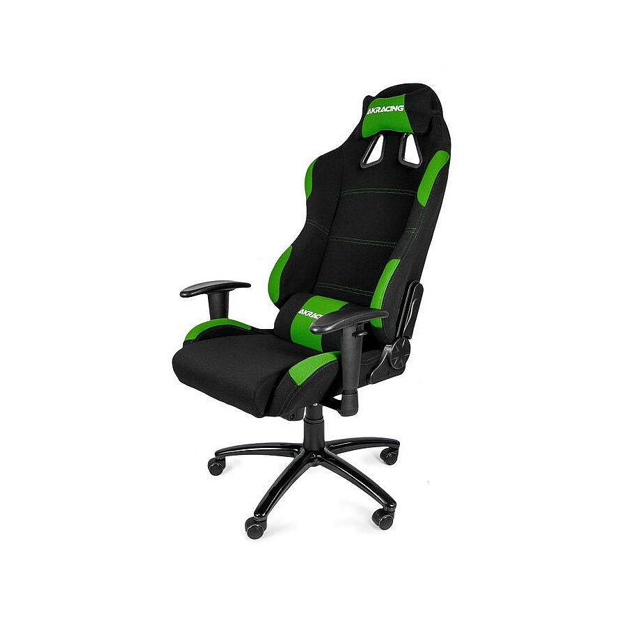Игровое кресло AKRacing Gaming Chair Black Green - фото 3
