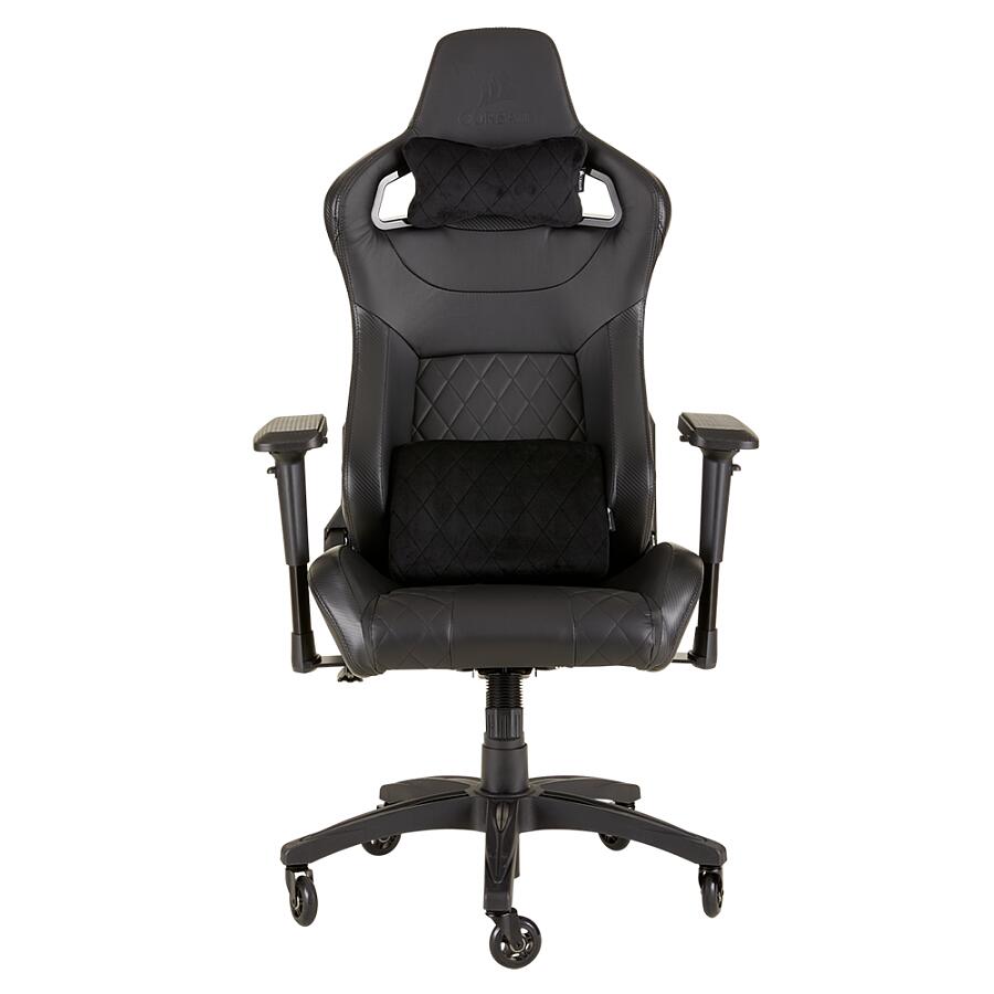 Игровое кресло Corsair T1 Race 2018 Black, искусственная кожа, черный - фото 1