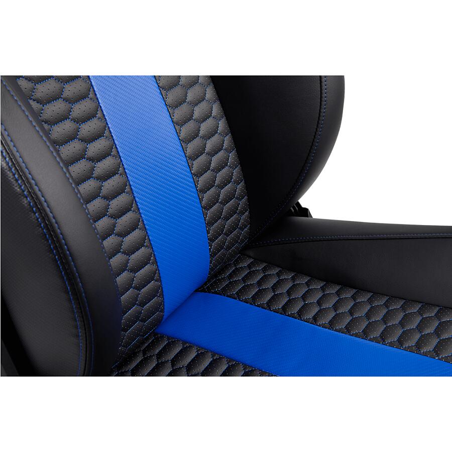 Игровое кресло Corsair T2 Road Warrior Blue, искусственная кожа, черный/синий - фото 13