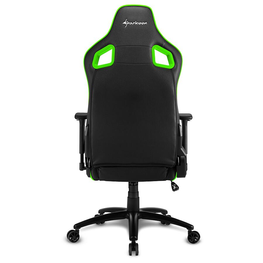 Игровое кресло Sharkoon ELBRUS 2 Green, искусственная кожа, черный/зеленый - фото 6