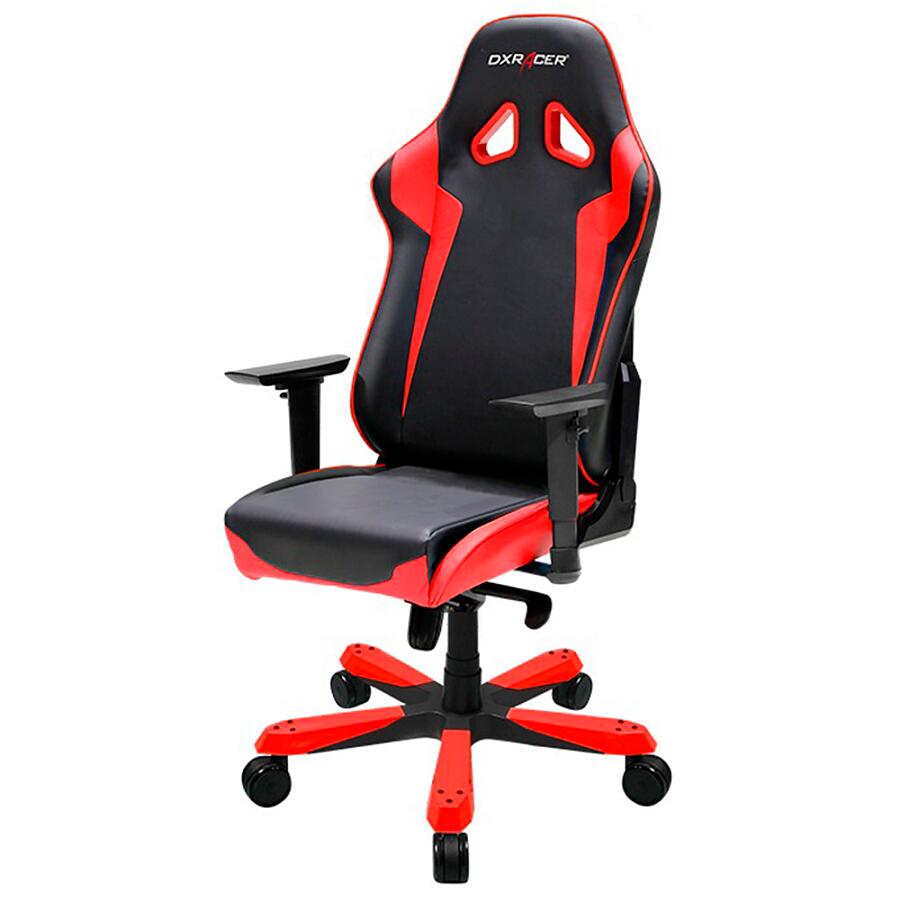 Игровое кресло DXRacer Sentinel OH/SJ00/NR, черный/красный, искусственная кожа - фото 3