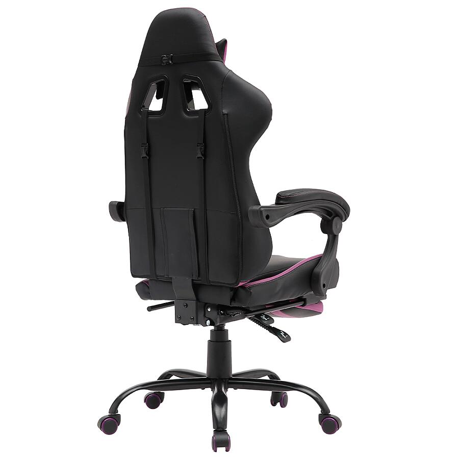 Игровое кресло VMMGame Throne Purple, искусственная кожа, черный/фиолетовый - фото 4